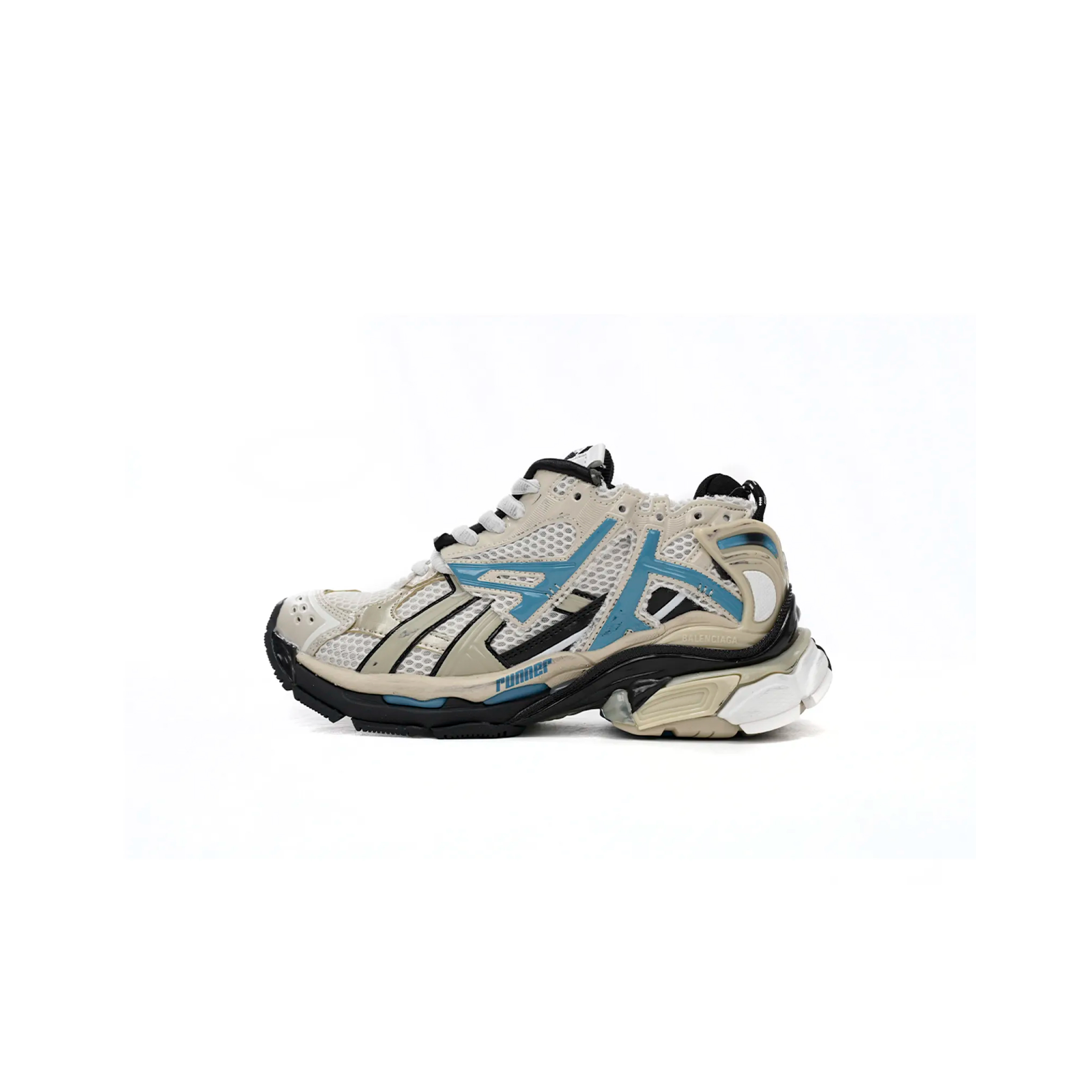 Ba*len*cia*ga runner beige grey blue 677402w5rh60312